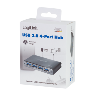 LogiLink 4 Port, USB-A 3.0 actief