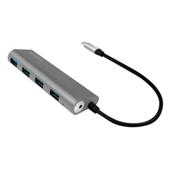 LogiLink 4 Port, USB-C --&gt; USB-A 3.0 Passief