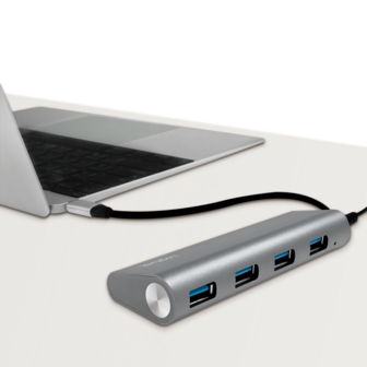 LogiLink 4 Port, USB-C --&gt; USB-A 3.0 Passief
