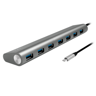 LogiLink 7 Port, USB-C --&gt; USB-A 3.0 Passief