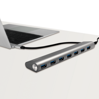 LogiLink 7 Port, USB-C --&gt; USB-A 3.0 Passief