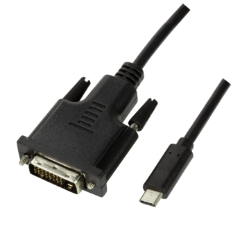 USB-C 3.2 (M) --&gt; DVI (M) 3.00m LogiLink