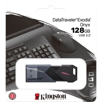 USB 3.2 FD 128GB Kingston DataTraveler Exodia Onyx