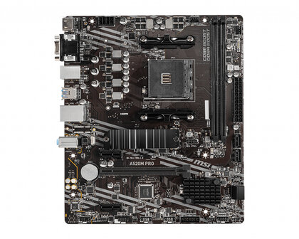 MSI AM4 A520M PRO - DDR4/M.2/DP/HDMI/VGA/WIFI/&micro;ATX