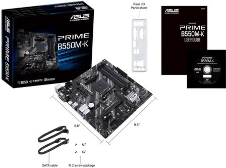 Asus AM4 PRIME B550M-K - DDR4/2xM.2/HDMI/DVI/VGA/&micro;ATX