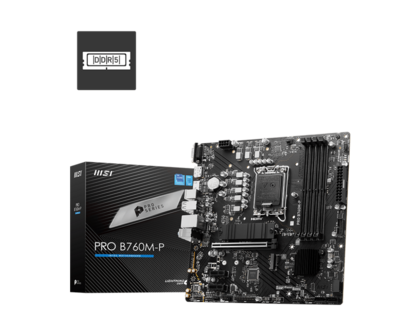 MSI 1700 PRO B760M-P - DDR5/2xM.2/DP/HDMI/VGA/&micro;ATX