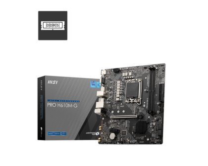 MSI 1700 PRO H610M-G - DDR5/M.2/DP/HDMI/VGA/&micro;ATX