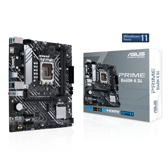 ASUS 1700 PRIME B660M-K D4 - DDR4/2xM.2/DP/HDMI/&micro;ATX