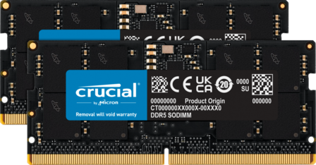 SODIMM 32GB DDR5/4800 CL40 (2x 16GB) Crucial