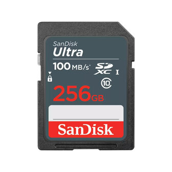 SDXC Card 256GB Sandisk 100MB/s UHS-I U1 Ultra