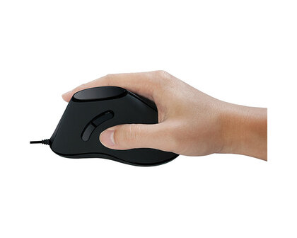 Logilink Ergonomisch Vertikaal Optical USB Zwart Retail