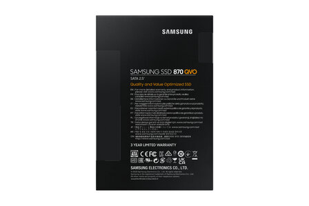 1TB 2,5&quot; SATA3 Samsung 870 QVO MLC/560/530