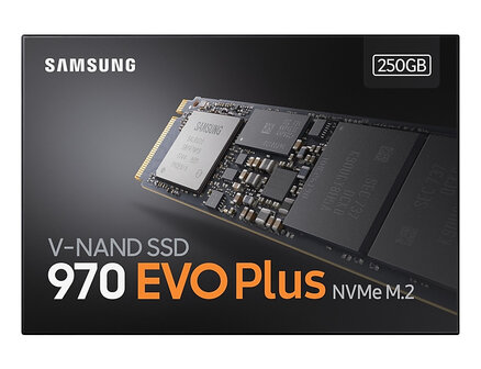 250GB M.2 PCIe NVMe Samsung 970 EVO Plus MLC/3500/2300