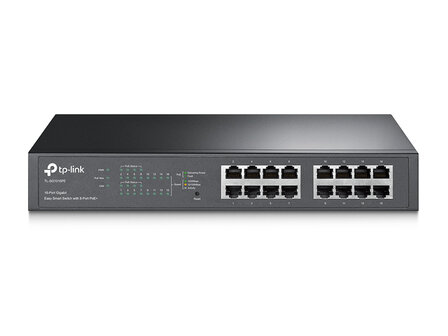 TP-Link 16Port 1Gbps Desktop/Rackmountable PoE+