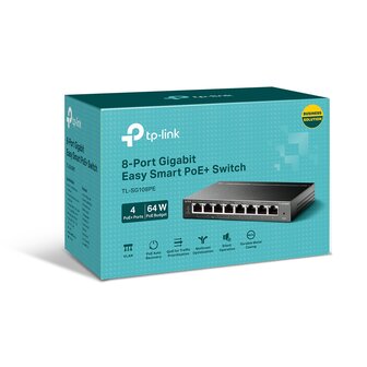 TP-Link 8Port 1Gb Metalen behuizing POE