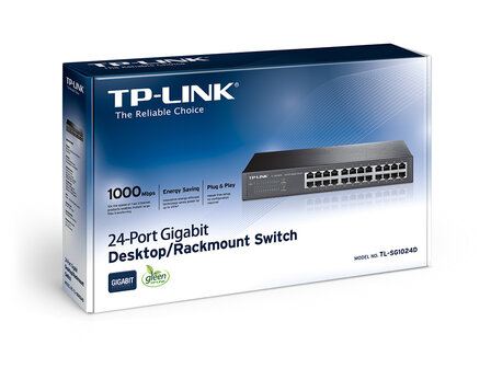 1U 13&quot; 24xRJ45 1G,unmanaged - TP-Link