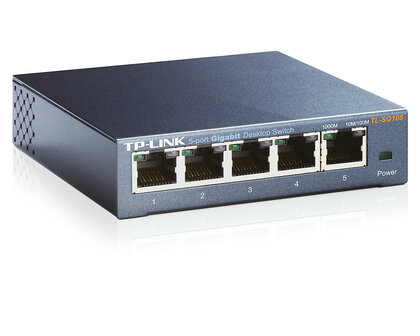 TP-Link 5Port 1Gb Metalen behuizing