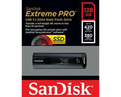 USB 3.2 FD 128GB Sandisk Extreme Pro