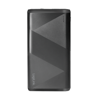 Power Bank 10000mAh LogiLink 1xUSB-C, 1xUSB-A Zwart