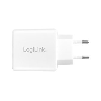 Lader 230V 2xUSB-A 12W LogiLink Wit