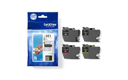 Brother LC-421VAL Value Pack 200 pagina&acute;s (Origineel)