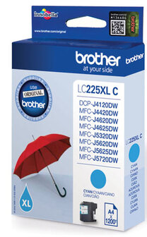 Brother LC-225XLC Cyaan 11,8ml (Origineel)