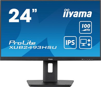 24&quot; Iiyama ProLite XUB2493HSU-B6 FHD/DP/HDMI/2xUSB/IPS