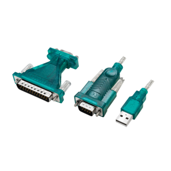 USB 2.0 A --&gt; Serieel LogiLink incl. 25-pin Adapter 1,3m