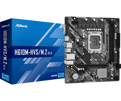 ASRock 1700 H610M-HVS/M.2 R2.0 - DDR4/M.2/HDMI/VGA/&micro;ATX