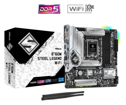 ASRock 1700 B760M Steel Legend - DDR5/2xM.2/DP/HDMI/&micro;ATX