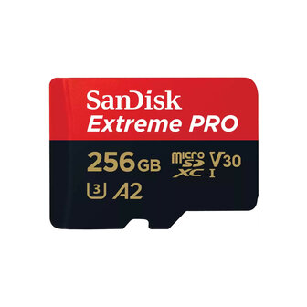 SDXC Card Micro 256GB Sandisk UHS-I U3 Extreme Pro