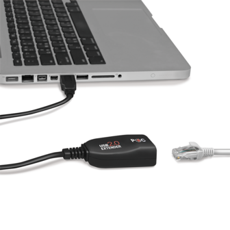 USB Extender via Cat5/6 PoE max. 50 meter LogiLink