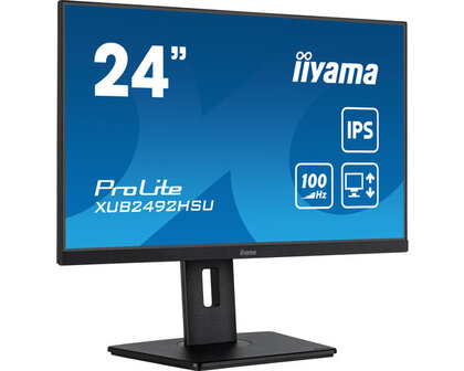 24&quot; Iiyama ProLite XUB2492HSU-B6 FHD/DP/HDMI/4xUSB/IPS