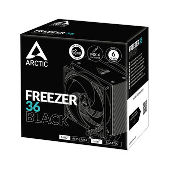 Arctic Freezer 36 Zwart - AMD-Intel
