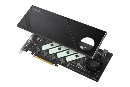 Adapter PCIe -&gt; 4xNVMe ASUS Hyper M.2 x16 Gen5