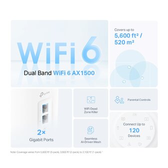 TP-Link Deco X10. - AXE1500 Mesh WiFi6 System.