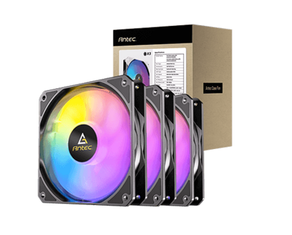 Antec P12 ARGB PWM Zwart set van 3
