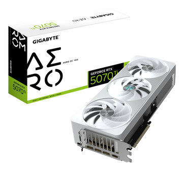 5070Ti Gigabyte RTX AERO OC 16GB/3xDP/HDMI - Wit