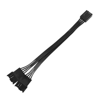 Power Train PWM Splitter kabel 2 Fans Zwart