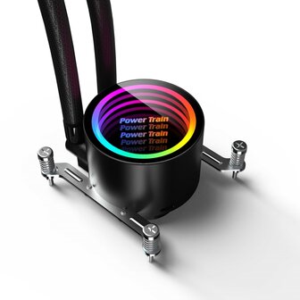 Power Train Rogue 360 ARGB Waterkoeling -AMD-Intel Zwart