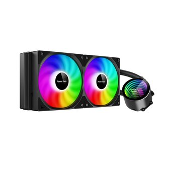 Power Train Rogue 240 ARGB Waterkoeling -AMD-Intel Zwart