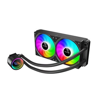 Power Train Rogue 240 ARGB Waterkoeling -AMD-Intel Zwart