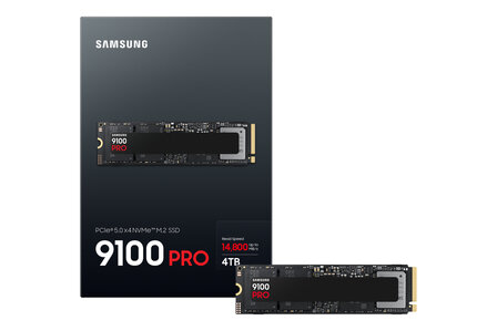 4TB M.2 PCIe NVMe2.0 Samsung 9100 Pro TLC/14800/13400