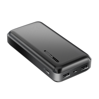 Power Bank 20000mAh LogiLink 2x USB-A Zwart
