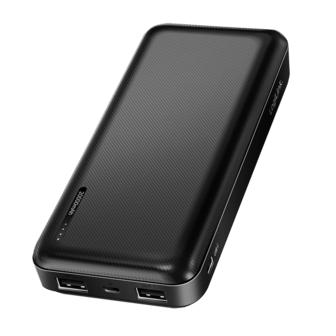 Power Bank 20000mAh LogiLink 2x USB-A Zwart