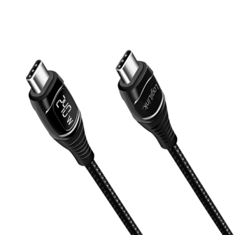 USB 2.0 C  USB-C 2.00m LogiLink Zwart, OLED display