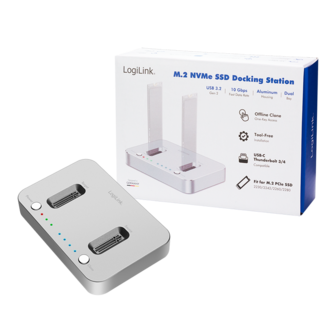 Dockingstation LogiLink 2x M.2 NVMe - USB3.2