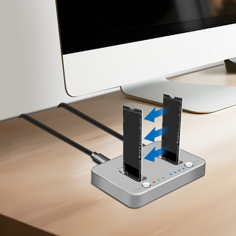 Dockingstation LogiLink 2x M.2 NVMe - USB3.2