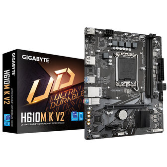 Gigabyte 1700 H610M K V2 - DDR5/M.2/DP/HDMI/&micro;ATX