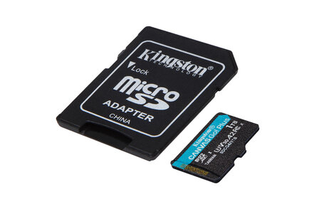 SDXC Card Micro 1TB Kingston U3 V30 A2 Canvas Go! Plus